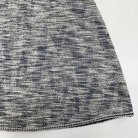 Max Studio Womens Tweed Textured Blue Abstract A-Line Skirt Elastic Waist Size M - Picture 8 of 8
